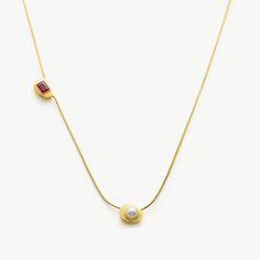 Gold Crystal Drop Necklace with a captivating ruby crystal pendant Gold Drop Necklace, Necklace C, Emerald Crystal, Rich Green, A Snake, Pearl Diamond, Crystal Drop, Open Ring, Drop Necklace