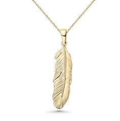 Soar to new heights of style with our exquisite gold-plated feather necklace. Each detailed barb and rachis is captured with stunning clarity, symbolizing freedom, lightness, and the spirit of the sky. This piece is a delicate yet powerful emblem, perfect for those who wish to embody the grace and freedom of a bird in flight. Whether stepping out for a casual day or dressing up for a night out, this feather pendant adds a touch of elegance and an air of sophistication to any outfit. Unique neckl Gold Feather Necklace Perfect For Gifting, Gold Feather Necklace For Gift, Gold Necklace With Feathers As A Gift, Gold Necklace With Feathers For Gift, Silver Boho Jewelry, Delicate Silver Necklace, Boho Feathers, Feather Necklace, Haifa