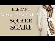 YouTube Elegant Square Scarves For Formal Occasions, Chic Square Scarves For Formal Occasions, Scarf Wearing Styles For Women, Affordable Elegant Square Scarves, How To Wear A Square Scarf, Elegant One-size Scarves, Square Scarf How To Wear A, Square Scarf Outfit, How To Tie A Large Square Silk Scarf