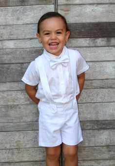 12m 3pcs. Christening Outfit-White,Boy Suspender Shorts,Linen Shorts,Page Boy,Ring Bearer,Baptism bo Braces Boy, Boy Wedding Outfit, Boy Ring, Ring Bearer Boy, Wedding Outfit For Boys, Baby Boy Baptism Outfit, Boy Christening Outfit, White Suspenders, Suspender Shorts