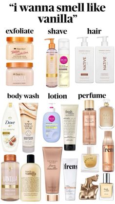 Lotion And Perfume Combo, Best Scent Combos, Smell Like Summer, To Smell Like Vanilla, Smell Like Vanilla, Scent Combos, Beauty Treatments Skin Care, Scented Body Lotion, Pampering Routine