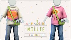 🌞 Millie_Toddler [Anna&Bibi] | Patreon Sims 4 Toddler Clothes, Mesh Clothing, Sims 4 Family, Sims 4 Cc Kids Clothing, Tumblr Sims 4, Sims 4 Expansions