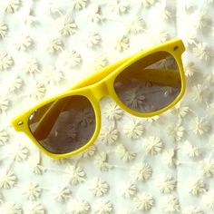 Excellent Quality. Wayfarer Style. Bright Summer Yellow. Style Works For Women & Men. Yellow Plastic Sunglasses For Summer, Adjustable Yellow Sunglasses For Beach, Yellow Sunglasses For Summer Outdoor Activities, Yellow Sunglasses For Summer Outdoor, Yellow Style, Summer Yellow, Men's Sunglasses, Colored Sunglasses, Glasses Accessories