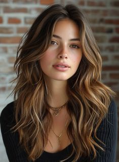 Brown Hair Balayage, Hair Haircuts, Long Brown Hair, Dark Brown Hair, Light Brown Hair, Hair Color Trends, Brunette Hair, Hair Transformation