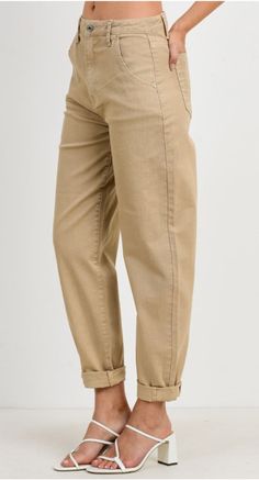 C'est toi 080 Baggy jeans Garment dyed Beige Relaxed Fit Cargo Jeans For Spring, Tapered Leg Cotton Cargo Jeans For Fall, Cotton Tapered Leg Cargo Jeans For Fall, Everyday Spring Cargo Jeans With Tapered Leg, Fall Season Cotton Cargo Jeans With Tapered Leg, Casual High Waist Relaxed Fit Chinos, Beige Casual Cargo Jeans For Fall, Casual Beige Cargo Jeans For Fall, Casual Mom Fit Spring Pants