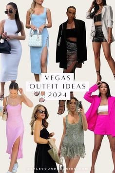 Classy Vegas Outfit Ideas for Women: You’ll love this list of Las Vegas outfits & clubbing outfits for a trip to Sin City. There’s chic party looks for the nightlife, as well as casual outfits for daytime, and pool club inspo too! Whether you are 20 or 40, you’ll love these spring, summer, and fall Vegas fits. (Night out style ideas for Las Vegas 2024) Modest Vegas Outfit, Casual Outfits For Vegas, Las Vegas Outfits Summer, Vegas Nightclub Outfit, Black Clubbing Outfits, Classy Vegas Outfit, Vegas Outfit Ideas Summer Casual, Las Vegas Club Outfits, Outfits For A Trip