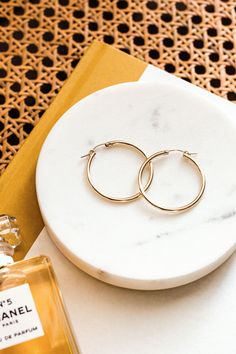 Perfect gold hoops that you will never want to take off. Our Everyday Hoop Earrings are classics that will always be on trend! Pick from gold fill or sterling silver - materials durable enough for everyday wear. Find dainty necklaces, dainty stacking rings, and everyday bracelets, and more at Simple & Dainty! Modern Everyday Circular Hoop Earrings, Chic Everyday Hoop Earrings, Chic Circle Earrings For Everyday, Chic Everyday Circular Earrings, Chic Everyday Circle Earrings, Everyday Bracelets, Necklaces Dainty, Dainty Rings, Dainty Necklaces