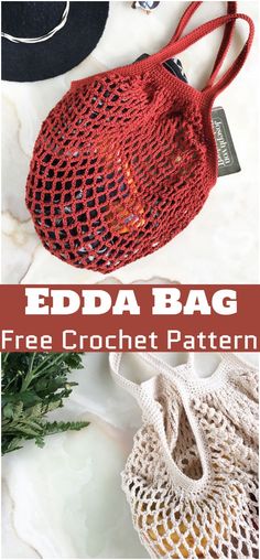 the edda bag is free crochet pattern and it's easy to make