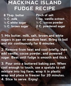 a recipe for making homemade fudge cake