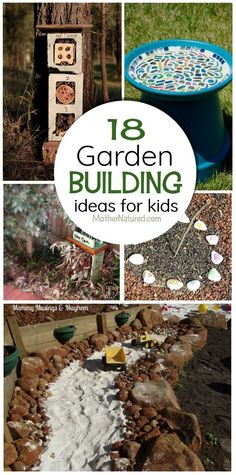 garden building ideas for kids with text overlay