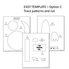 two templates for an easy to make paper craft