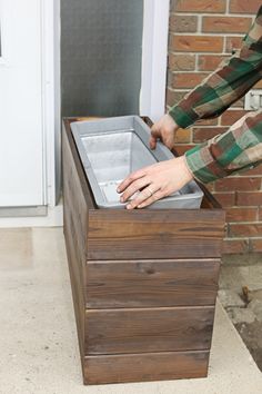 Diy Modern Planter, Koti Diy, Diy Muebles Ideas, نباتات منزلية, Modern Planter, Diy Planter Box, Garden Types, Modern Planters