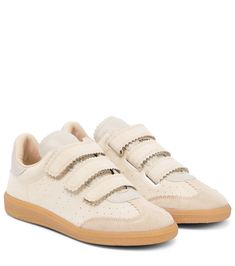 Isabel Marant Shoes, Velcro Sneakers, Brown Sneakers, Latest Sneakers, Suede Wedges, Wedge Sneakers, Suede Sneakers, Dream Shoes, Isabel Marant