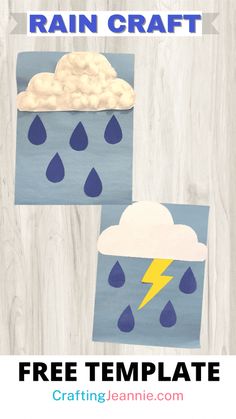 rain crafts for kids to make with paper and glue