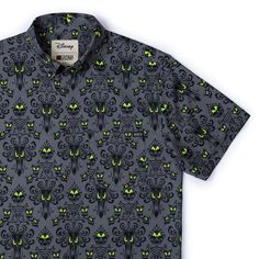 RSVLTS XS Disney Short Sleeve Shirt Disney’s Haunted Mansion “Wall Creeps” – KUNUFLEX Short Sleeve Shirt Wicked Wallpaper, Being Watched, Haunted Mansion, All Eyes, Disney S, Uv Light, Jurassic Park, All About Eyes, Hang Tags