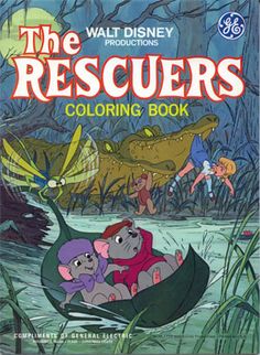 the rescuers coloring book is shown