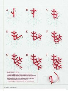 the instructions for how to make an ornament with snowflakes and letters