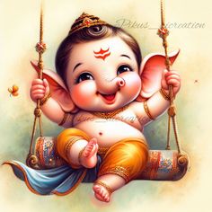 Cute Ganpati Bappa Photo, Happy Ganesh Chaturthi Drawing, Happy Birthday Ganpati Bappa, Balganesha Photos, Little Ganesha Cute Drawing, Baal Ganesh Murti, Bal Ganesh Cute, Baby Ganesha Cute Images, Cute Ganesha Painting