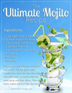 the ultimate mojito recipe with ingredients