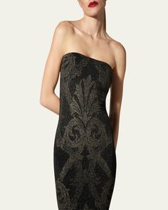 Wolford x Etro midi dress in shimmering swirl metallic jacquard    Strapless neckline    Sleeveless    Hem falls below the knee    Bodycon silhouette    Nylon/polyamide/elastane/polyester    Made in Austria Cocktail Jacket, Strapless Neckline, Elements Of Style, Blazer With Jeans, Wardrobe Basics, Lingerie Romper, Lingerie Sleepwear, Black Midi Dress, Moda Operandi