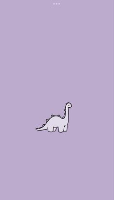 a drawing of a dinosaur on a purple background