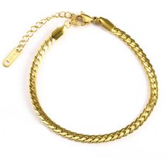 Gold Twist Cuban Chain Bracelet for Women Jewelry Gifts Adjustable Gold Stainless Steel Chain Bracelet, Trendy Gold Stainless Steel Charm Bracelet, Gold Dainty Metal Bracelets, Trendy Gold Bracelet, Tarnish Resistant, Gold-plated Gold Bracelet With Delicate Chain, Gold Plated Gold Bracelet With Delicate Chain, Dainty Gold Metal Chain Bracelet, Adjustable Gold Metal Bracelet With Curb Chain, Adjustable Gold Charm Bracelet With Chain