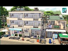 City In Bloxburg, Custom Content Sims 4, Mt Komorebi, Sims 4 Save File, Sims World, Tokyo Style, Game House, Japanese City