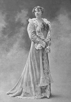 Fashion Plate - Les Modes - 1901 Tea Gown, Night Music, Court Dresses, Evening Formal, Dinner Dress