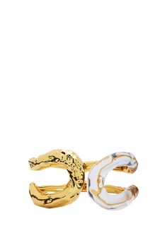 Find ALEXIS BITTAR Dream Rain Large Link Hinge Bracelet on Editorialist. Alexis Bittar bracelet 14-karat gold plated brass Hand polished Lucite® Hinged opening Made in USA Modern Adjustable Bracelets With Gold-tone Hardware, Adjustable Gold Bracelets With Gold-tone Hardware, Modern Adjustable Jewelry With Gold-tone Hardware, Adjustable Gold-tone Jewelry For Gifts, Yellow Gold Bracelet With Gold-tone Hardware As Gift, Yellow Gold Bracelets With Gold-tone Hardware As Gift, Hinge Bracelet, Hinged Bracelet, Alexis Bittar