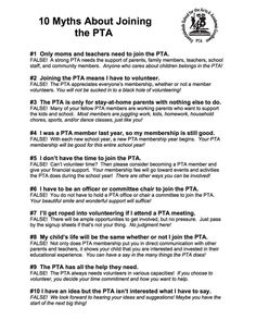 an image of a page with instructions for joining the pta