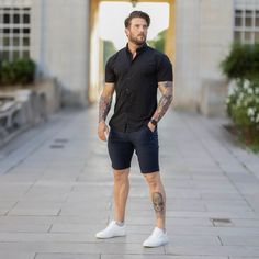 Mens Navy Stretch Slim Fit Chino Shorts Fitted Knee-length Shorts For Business Casual, Fitted Bermuda Business Casual Shorts, Fitted Business Casual Shorts, Fitted Bermuda Shorts For Business Casual, Fitted Black Shorts For Business Casual, Fitted Shorts For Business Casual, Fitted Black Bermuda Shorts With Built-in Shorts, Modern Fitted Shorts, Navy Blue Chinos