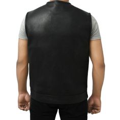 Stowe is made of cowhide leather and includes a back armor pocket for CE level 2 armor. It has two large storage chest pockets deep enough to conceal carry with zipper closure. You can pair this men’s leather vest with a collar with black pants, a black crew-neck t-shirt, and classic blue suede boots. Features: 1.3-1.4mm Platinum Naked Cowhide Leather Back Armor Pocket for our CE level 2 armor. Our patented three zippered easy access system for patches and embroidery. One with zip closure and on Biker Leather Vest For Streetwear, Black Leather Moto Vest, Black Leather Vest For Motorcycling, Black Leather Motorcycle Vest, Biker Style Leather Vest, Leather Sleeveless Vest For Motorcycling, Black Leather Biker Vest, Black Leather Vest With Pockets, Leather Biker Vest For Biker Events