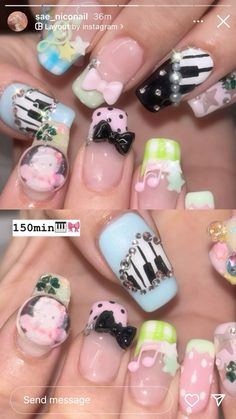 Nails Reference, Lilac Nails, Glittery Nails, Nail Stuff, Really Cute Nails, Orange Nails, Silver Nails, Yellow Nails, Cute Nail Designs