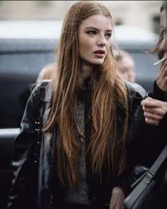 Hair Runway, Visual Girl, Grace Adler, Mcu Oc, Lighter Hair, Dark Red Hair, Barbie Model, 90s Model, Cowgirl Aesthetic