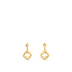 LOUIS VUITTON® - Puffygram Earrings - Gold Lv Earrings Louis Vuitton Diamond, Luis Vuitton Hoop Earrings, Louis Viouton Earrings, Louie Vuttion Earrings, Lv Inspired Earrings, Prada Jewelry Earrings, Luxury Designer Earrings, Louis Hoop Earrings, Luxury Vs Clarity Earrings For Gift