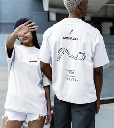 Monaco F1 T-shirt Formula Racing Tee Circuit de Monte Carlo F1 Gift Racing Inspired Shirt Aesthetic Racing Clothing Looking for a unique graphic tee to show off your support for F1? Look no further, this short sleeved Circuit de Monaco T Shirt for Men & Women Unisex Cotton Tee is very comfortable and useful. You can wear this Monaco GP T-shirt whether you are doing sports or on a daily trip. It is a cotton Unisex Tee that will make you feel comfortable and cool. Details:  * 100% cotton  * Open-e Sport Graphic Tee, White Racing T-shirt For Sports Events, White Racing Style T-shirt With Graphic Print, Racing Style Crew Neck T-shirt For Streetwear, White Cotton Racing T-shirt, Racing Style T-shirt With Letter Print And Crew Neck, White Racing Style T-shirt For Sports Events, F1 Tshirt Designs, F1 Shirt Design