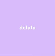 the word delluu written in white on a purple background