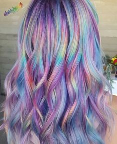 Rainbow Hair Colors, Unicorn Hair Color, Rainbow Hair Color, Cute Hair Colors, Multicolored Hair, Beautiful Hair Color, Hair Color Shades, Hair Color Purple, Pretty Hair Color