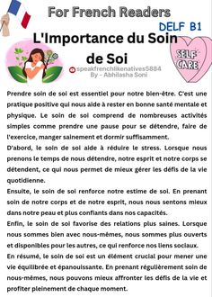 an article about the french language for children with pictures and words on it, including