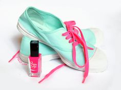 Mint Bensimon & Peggy Sage pink Neon Pink Shoelaces, Sage Pink, Summer Fashion Beach, Pink Neon, Retro Chic, Beach Style, Keds, Shoe Laces