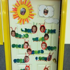 the very hungry caterpillar door decoration