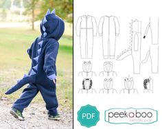 an image of a child's hoodie and pants sewing pattern