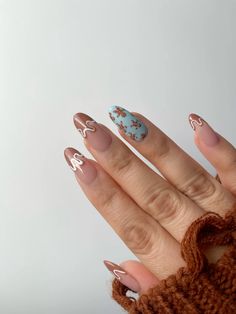 #gingerbread #christmasnailart #nailsideas #nailart Gingerbread Acrylic Nails, Gingerbread Men Nails, Ginger Bread Nail Designs, Nails With Gingerbread, Christmas Nails Gingerbread, Gingerbread Man Nails, Gingerbread Nails, Man Nails, Cowboy Nails