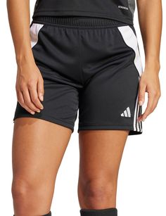 Light up the pitch in these lightweight Tiro 24 soccer shorts from adidas. Designed to handle games of the highest intensity, they include moisture-wicking AEROREADY to keep you feeling fresh until the final whistle. Those 3-Stripes on the sides and that embroidered 3 Bar Logo add a finish worthy of your play. Fit & Design: Regular fit Elastic waist with drawcord AEROREADY Womens Athletic Outfits, Bar Logo, Soccer Shorts, The Pitch, Athletic Apparel, Athletic Outfits, Adidas Women, Moisture Wicking, Fun Sports