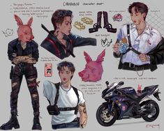 Cartoon Character Sheet, Apocalypse Drawing, Changbin Fanart, Character Ref Sheet