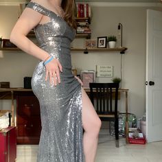 This Is A Gorgeous Sequin Prom Dress/Evening Gown That Hugs Your Figure And Is Off The Shoulder. It’s A Size Medium And New With Tags (Size Medium And Very Stretchy) Prom Dress Evening, Sequin Prom Dress, Windsor Dresses, Dress Evening, Evening Dresses Prom, Evening Gown, Windsor, Prom Dress, Evening Gowns