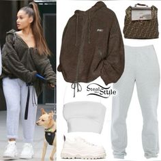 Ariana Grande Outfits Casual, Ariana Grande Outfits, Ariana Grande Style, Lazy Outfits, Chill Outfits, Celebrity Outfits, Fashion Mode