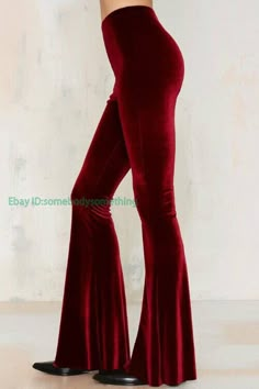 Women Velvet Slim Stretch Bell Bottom Pants High Waist Wide Leg Flared Trouser   Color:Red Green Black Blue  Wine Red Purple Size:S-XL Material:Polyester         Payment 1. Payment must be made within 7 days of auction closing (Unpaid dispute will automatically open when item is not paid in 7 days). 2. PLEASE NOTE: SHIPPING&HANDING DOES NOT INCLUDE DUTIES, LOCATL TAXES OR ANY OTHER IMPORTATION FEES. 3. Please list your special requests (color, packages, value of declaration, etc.) in the EBAY NO Red Velvet Pants, Sugarhigh Lovestoned, Velvet Flare Pants, High Waisted Flare Pants, Velvet Flares, Velour Pants, High Waisted Flares, Bell Bottom Pants, Velvet Fashion