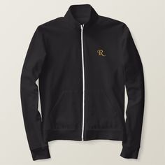 Create Mens Custom Slim Fit Warm Fleece Monogram Embroidered Jacket