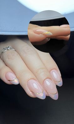 Glitter Gel Nail Designs, Almond Nails Pink, Emerald Nails, Rice Field, Subtle Nails, Happy Relationship, Nails Now, Simple Gel Nails, Classy Acrylic Nails